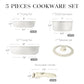 5Pcs Pots and Pans Set Non Stick