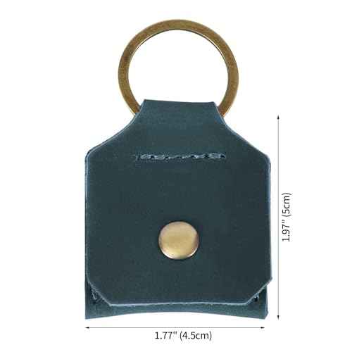 Genuine Leather SD Card Holder Keychain