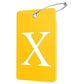 2 Pack Initial Luggage Tags for Suitcases Airplane Travel Essentials (2 Count)