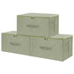 Fabric Storage Bins with Zipper Lids (3 Count)