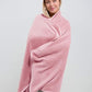 Premium Soft Rolled Travel Blanket Airplane Long Flights