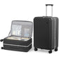 24 Inch Checked Luggage PC Hard Shell Suitcase Top Opening Aluminum Frame Travel Suitcases with Wheels