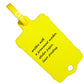 100pcs Reusable Blank Plastic Tags Ties Key Tags 1.45"*2.48" Serrated Tension Sealing Strap with Large Label Plastic Tie Mark Label Waterproof Hang Sign Write on Tag