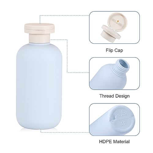6.8 oz Plastic Travel Shampoo Bottles (2 Count)