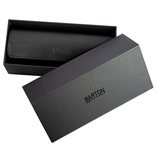 Barton Leather Watch Roll for 3 Watches