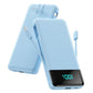 Portable Charger for iPhone with Built in Cables and Wall Plug