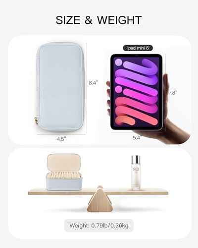 Travel Jewelry Box with Clear 12 Velvet Bags