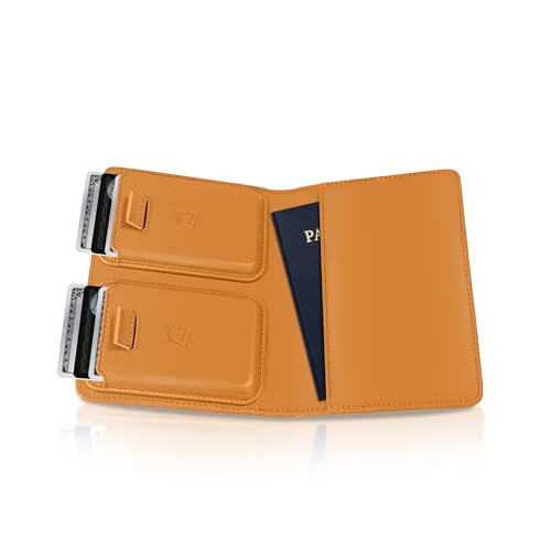 Passport Wallet with AirTag Holder