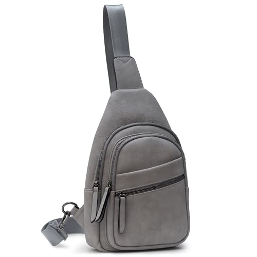 Large Sling Bag for Women Crossbody Purse Leather Fashionable Trendy Chest Bag for Travel
