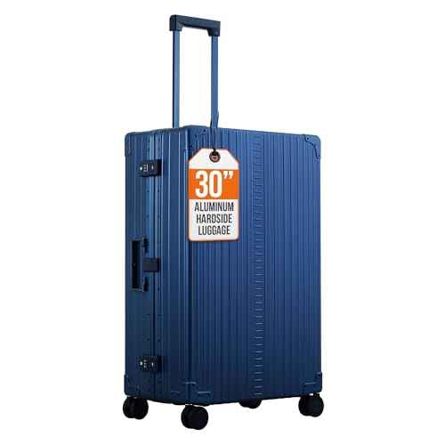 32" Aluminum Macro Traveler Checked Spinner Luggage