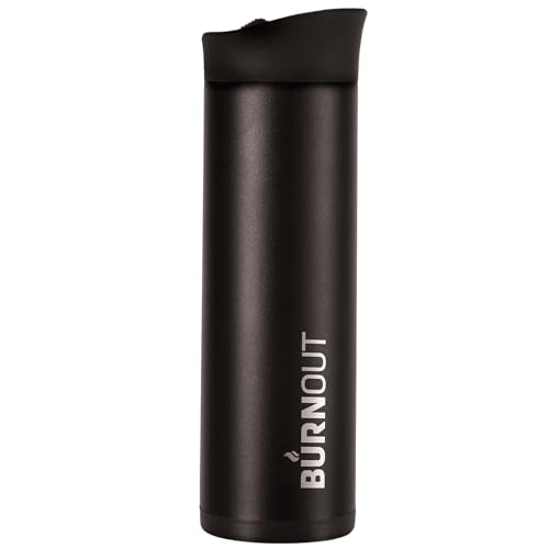 BURNOUT Temperature Regulating Travel Mug 16 oz All Black