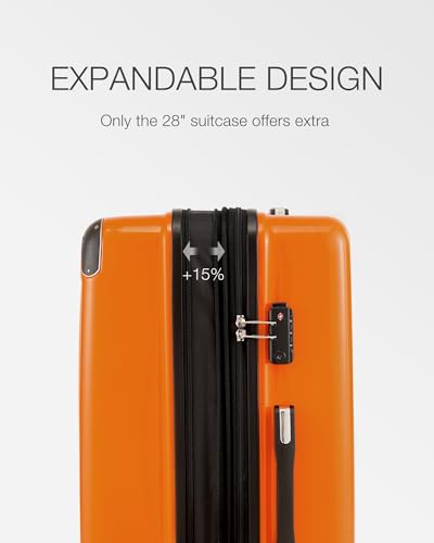 Luggage Set Lightweight and Durable Hardshell (5 Count)