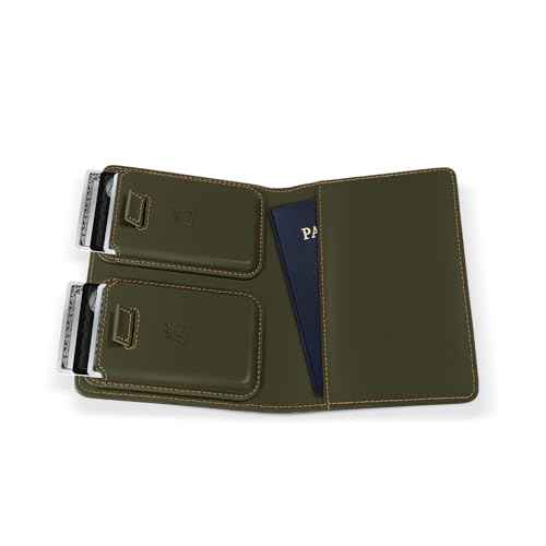 Passport Wallet with AirTag Holder