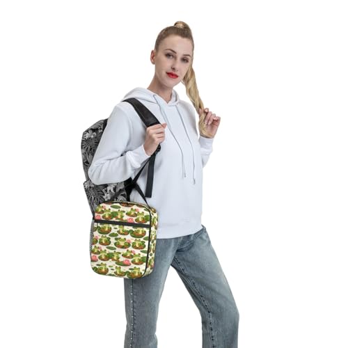 Frog Insulated Lunch Box for Women Men Frog Lunch Bag for Travel