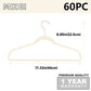 Ivory Velvet Hangers 60 Pack Non Slip Heavy Duty Rose Gold Hooks (60 Count)