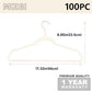 Ivory Velvet Hangers 100 Pack Non Slip Heavy Duty Rose Gold Hooks (100 Count)