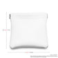 White PU Leather Squeeze Jewelry Travel Pouch Multi