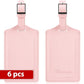 6 Pack Luggage Tags for Suitcases Airplane Travel Essentials (6 Count)