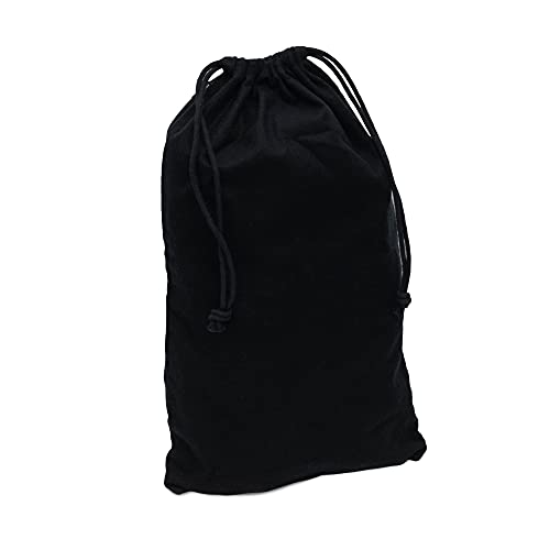 Cloth Bags Black Duster Flannel Boot Storage with Drawstring Closure (2 Count)