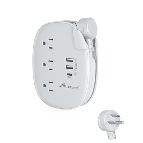 USB C Portable Travel Power Strip