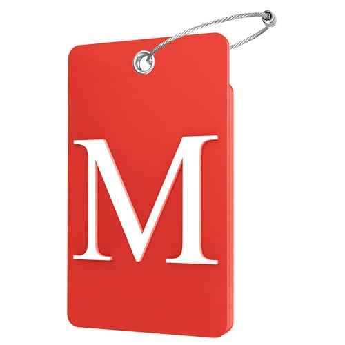 2 Pack Initial Luggage Tags for Suitcases Airplane Travel Essentials (2 Count)