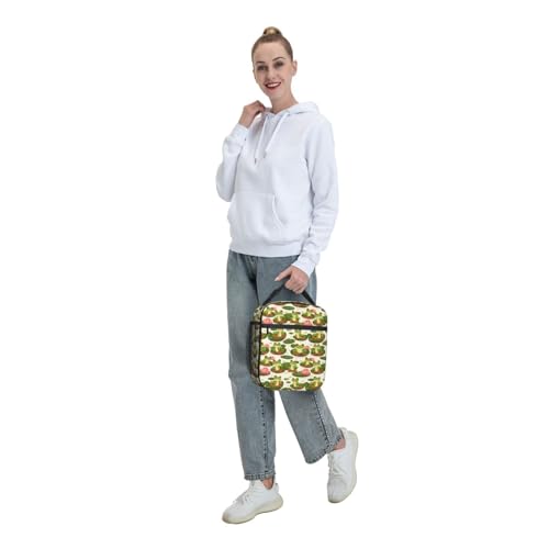 Frog Insulated Lunch Box for Women Men Frog Lunch Bag for Travel
