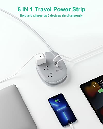 USB C Portable Travel Power Strip