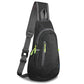 Small Sling Bag Lightweight Crossbody Bag for Women Men Hiking Backpack Travel Shoulder Bag Chest Daypack for Gym Work Outdoor Sports Black