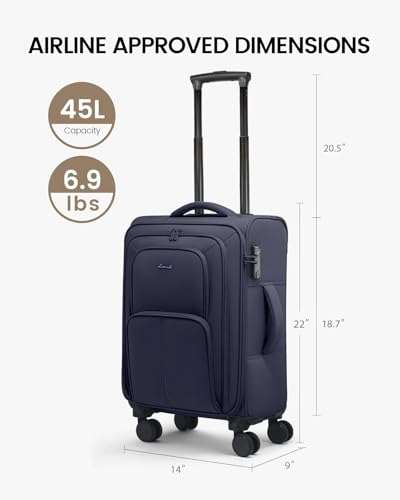 Carry On Luggage 22x14x9 Airline Approved