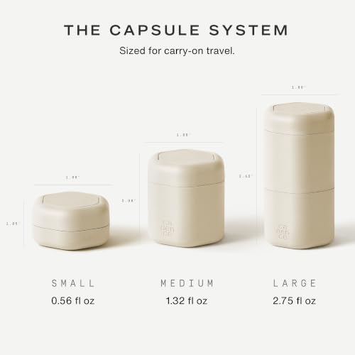Travel Containers Haircare Capsule Set (3 Count)