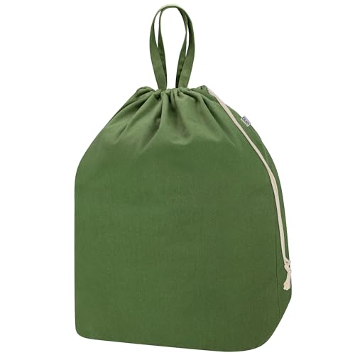 Canvas Laundry Bags with Handles & Rectangular Base