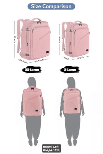 Pink Travel Backpack for Womens
