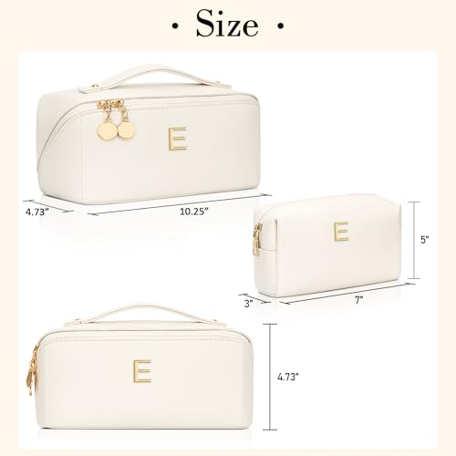 Initial Makeup Bag Personalized Gift for Women Teen Girls