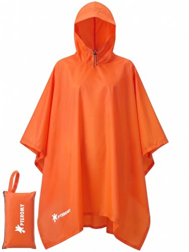 Hooded Rain Poncho for Adults
