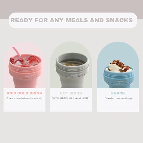 Collapsible Cup with Reusable Straw