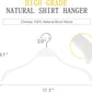 Slim Wooden Hangers with Extra Soft Non (30 Count)