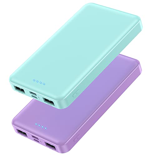 2 Pack]Portable Charger Power Bank 10000mAh