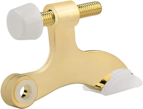 12 Pack Hinge Pin Bright Brass Door Stopper (12 Count)