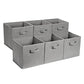 Collapsible Fabric Storage Cube Bins Organizer with Handles for Organizing (6 Count)