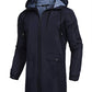 Men's Long Raincoat With Hood Black Rain Jacket Men Waterproof Jackets With Pockets