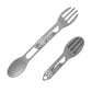 CMB Made Knives Titanium 2 in 1 Folding Fork and Spoon Combo Lightweight Camping Utensil