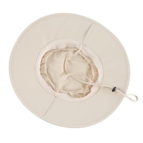 Foldable UPF 50+ Sun Hat for Men Women Wide Brim Beach Bucket Hat Summer Outdoor Fishing Hat UV Sun Protection Cap for Hiking Gardening Golf Light Khaki