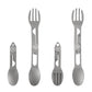 CMB Made Knives Titanium 2 in 1 Folding Fork and Spoon Combo Lightweight Camping Utensil