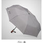 Folding Umbrella Lux Hardwood Handle Auto Open Close Houndstooth