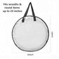 4 Pack Clear Christmas Wreath Storage Bags 24 Inch (4 Count)
