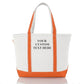 Medium Classic Personalized Monogram Canvas Tote Bag for Women