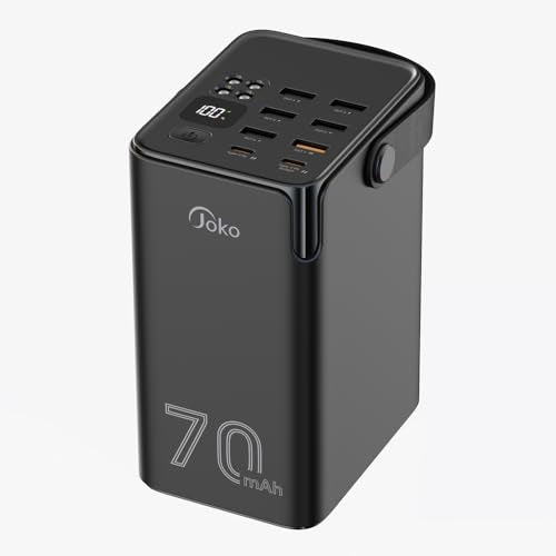 70000mAh Power Bank High Capacity 20W PD 3.0 Fast Charging 22.5W Max Large Power Bank