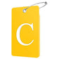 2 Pack Initial Luggage Tags for Suitcases Airplane Travel Essentials (2 Count)