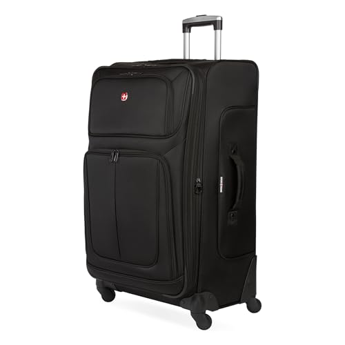 Sion Softside Expandable Spinner Luggage Durable Lightweight Travel Suitcase