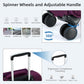 16 Inch Underseat Mini Carry On Luggage with Spinner Wheels